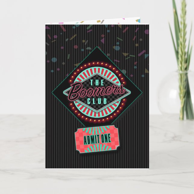 The Boomers Club Birthday Card (Front)