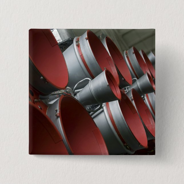 The boosters of the Soyuz TMA-14 spacecraft 3 15 Cm Square Badge (Front)