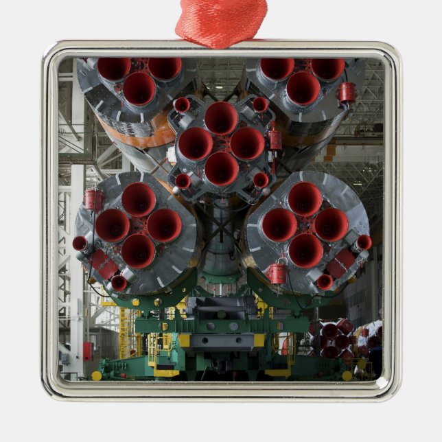 The boosters of the Soyuz TMA-14 spacecraft Metal Ornament (Front)