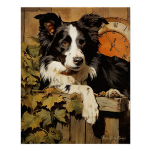 The Border Collie Dog 001 - Odessa Leyendecker Poster