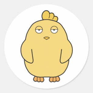 The Bored Chick Classic Round Sticker