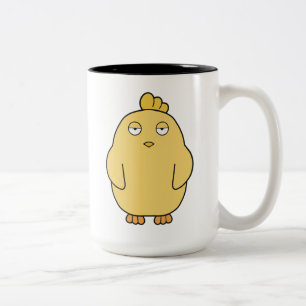 the Bored Chick Two-Tone Coffee Mug
