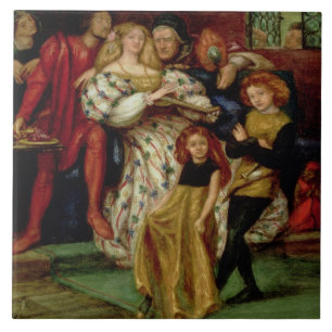 The Borgia Family, 1863 Ceramic Tile