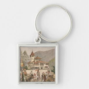 The Bosnian Pavilion at the Universal Exhibition Key Ring