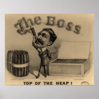 The Boss! Cigar Smoker Print