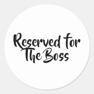 THE BOSS CLASSIC ROUND STICKER