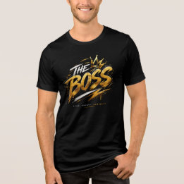 The Boss Crown – Gold Streetwear Power Shirt 🔥