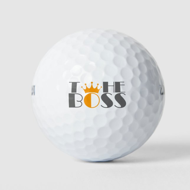 The Boss crown Golf Balls (Front)