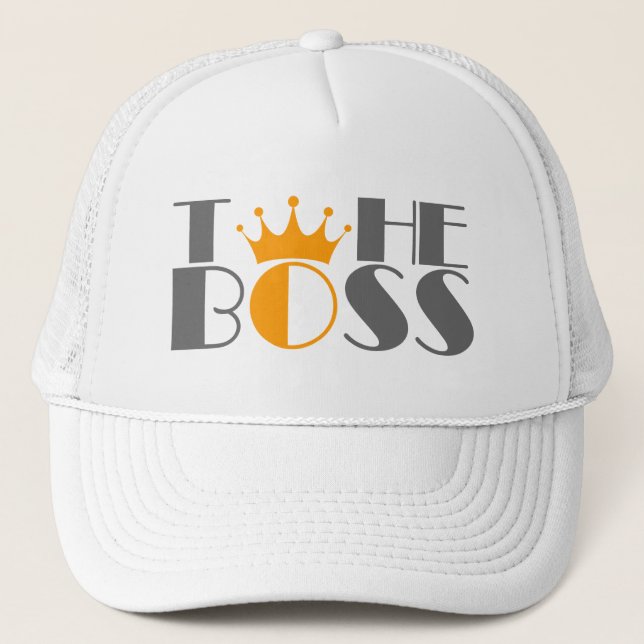 The Boss crown Trucker Hat (Front)