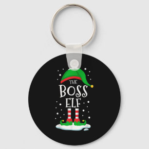 The Boss Elf Christmas Family Matching Xmas Group Key Ring