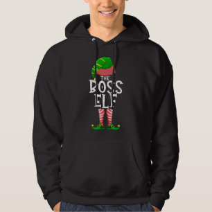 The Boss Elf Matching Family Christmas Party Pajam Hoodie