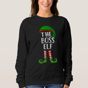 The Boss Elf Matching Family Christmas Sweatshirt
