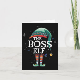 The Boss Elf Xmas Matching Elf Family For Christma Card