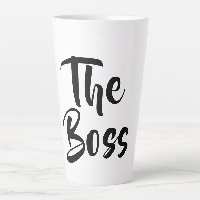 THE BOSS LATTE MUG (Front)