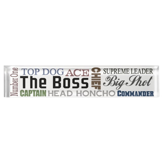 The Boss Nameplate (Front)