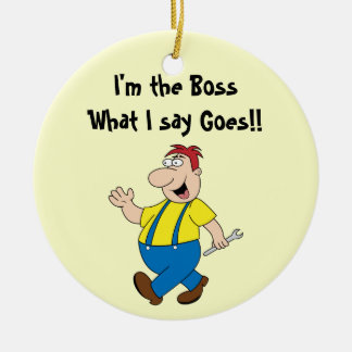 The Boss Round Ornament Template