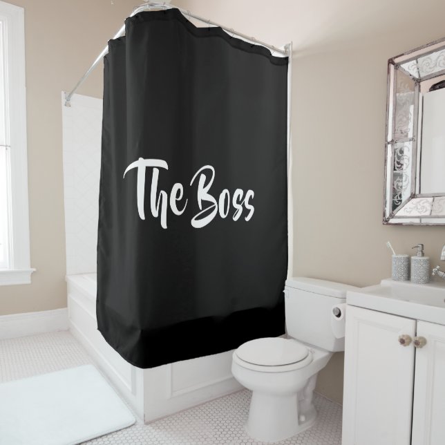 THE BOSS SHOWER CURTAIN (In Situ)