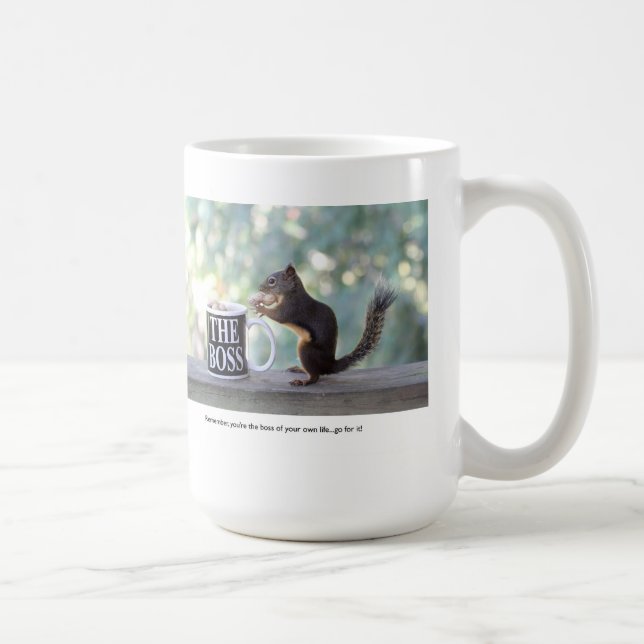 "The Boss" Squirrel Coffee Mug (Right)