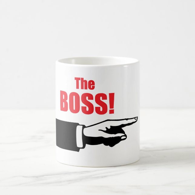 The Boss text Coffee Mug (Center)
