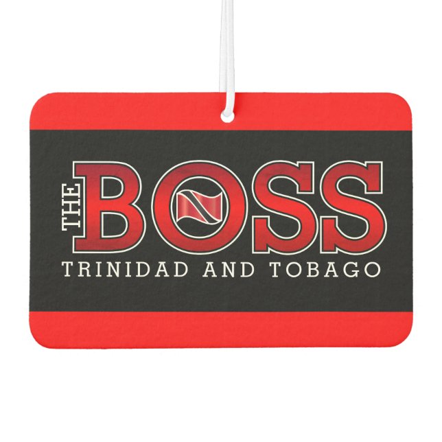 The BOSS (Trinidad and Tobago) Car Air Freshener (Front)