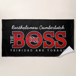 The Boss Trinidad & Tobago Beach Towel