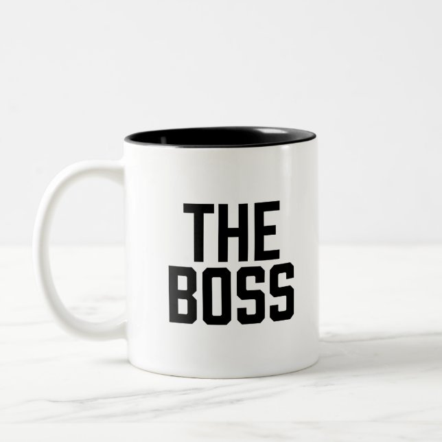The Boss Two-Tone Coffee Mug (Left)