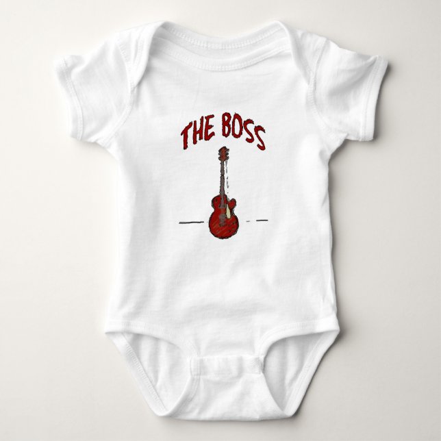 The Boss, with Guitar Baby Bodysuit (Front)