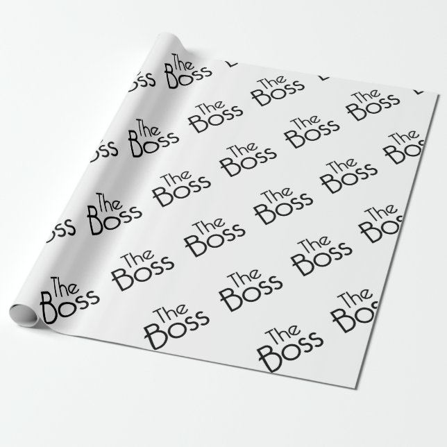 The Boss Wrapping Paper (Unrolled)