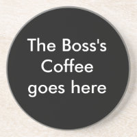 The Boss's Coffee Coaster
