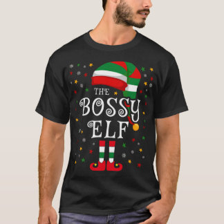 The Bossy Elf Christmas Family Matching Elf T-Shirt