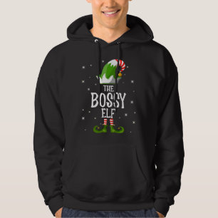 The Bossy Elf Family Matching Christmas Hoodie