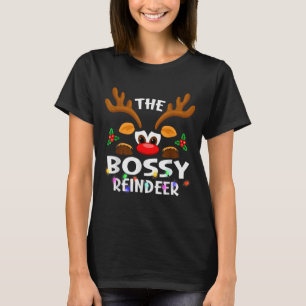 The Bossy Reindeer Christmas Men Women T-Shirt