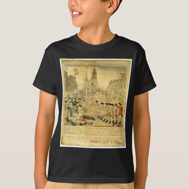 The Boston Massacre by Paul Revere T-Shirt (Front)