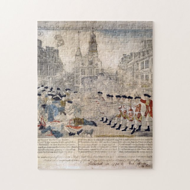 The Boston Massacre Paul Revere King Street  Jigsaw Puzzle (Vertical)