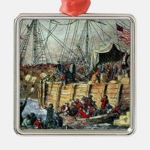 The Boston Tea Party, 16th December 1773 Metal Ornament