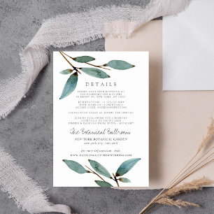 The Botanical Bliss Wedding Collection Enclosure Card