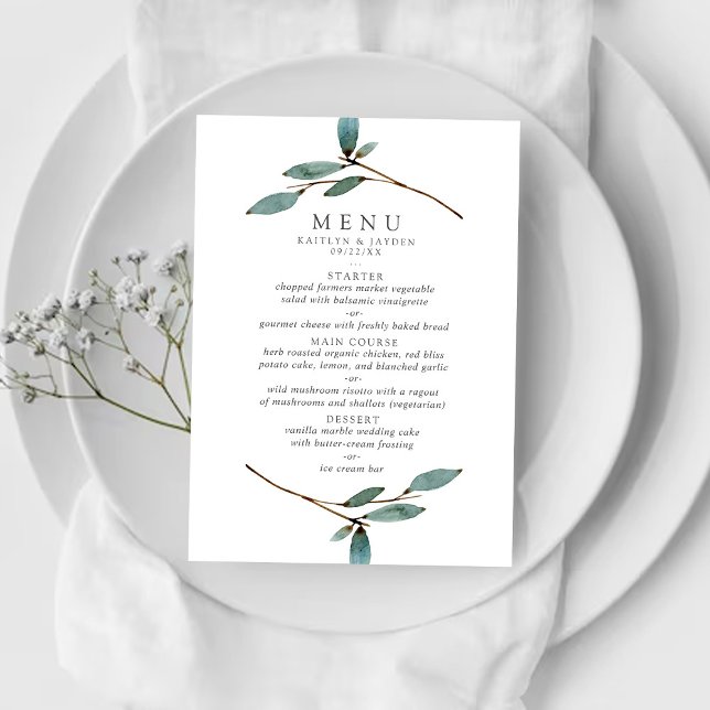 The Botanical Bliss Wedding Collection Menu (Creator Uploaded)