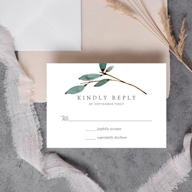 The Botanical Bliss Wedding Collection RSVP Card (Creator Uploaded)