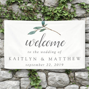 The Botanical Bliss Wedding Collection Welcome Banner