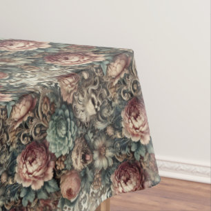 The Botanist’s Curse – Gothic Victorian Floral Tablecloth