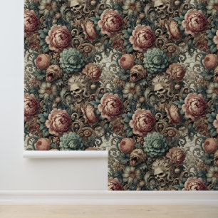 The Botanist’s Curse – Gothic Victorian Floral  Wallpaper
