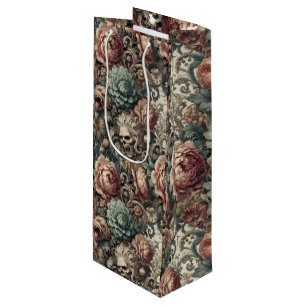 The Botanist’s Curse – Gothic Victorian Floral Wine Gift Bag