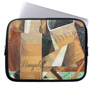 The Bottle of Banyuls, 1914 (gouache & collage) Laptop Sleeve