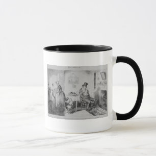 The Bottle, Plate II, He is discharged from his em Mug