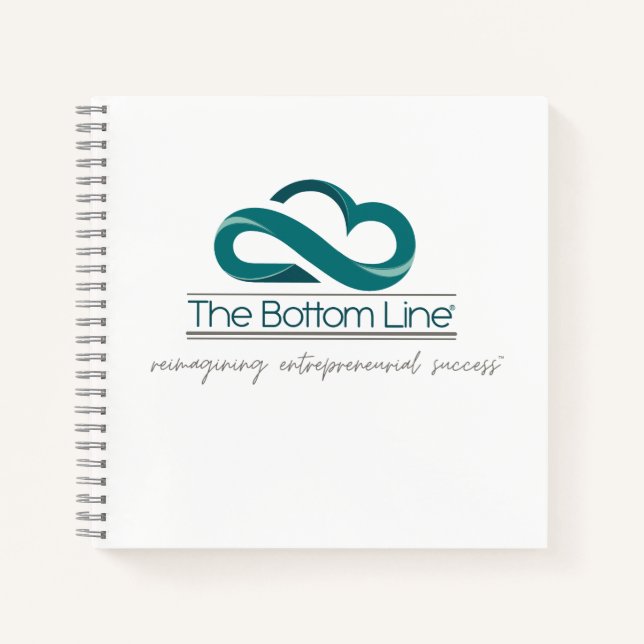 The Bottom Line 8.5" x 8.5" Spiral Notebook (Front)