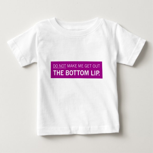 The Bottom Lip (Purple) Baby T-Shirt (Front)