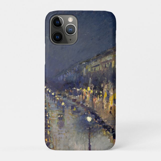 The Boulevard Montmartre at Night Pissarro  Case-Mate iPhone Case (Back)
