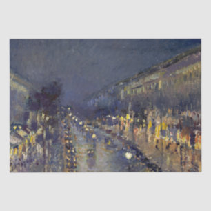 The Boulevard Montmartre at Night Pissarro  Tissue Paper