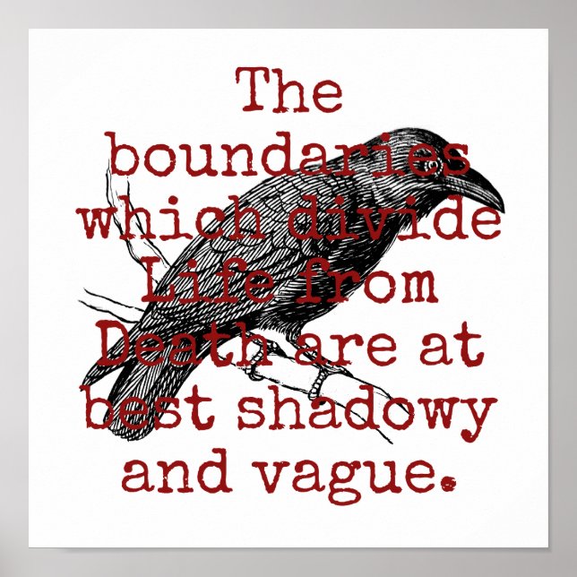 The Boundaries Which Divide - Death Quote  Poster (Front)