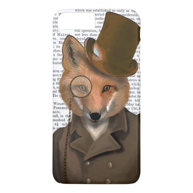 The Bounder Fox Print Case-Mate iPhone Case (Back)